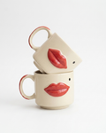 The Lips Mug | Set of 2 - 3D Ceramic Kiss Duo 💋