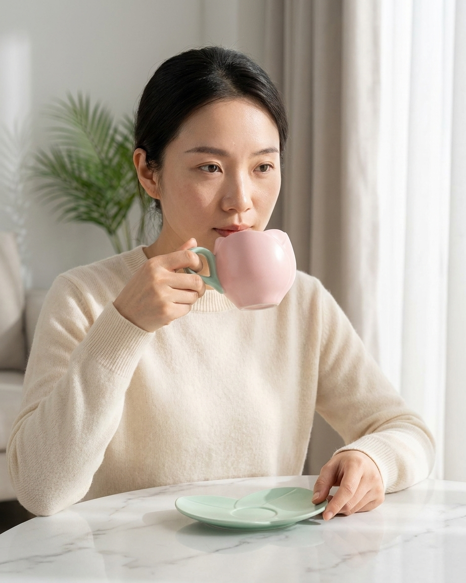 The Tulip Cup — Ceramic Tea Set 🌷
