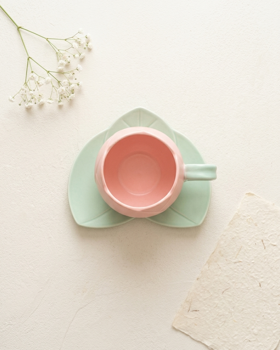 The Tulip Cup — Ceramic Tea Set 🌷