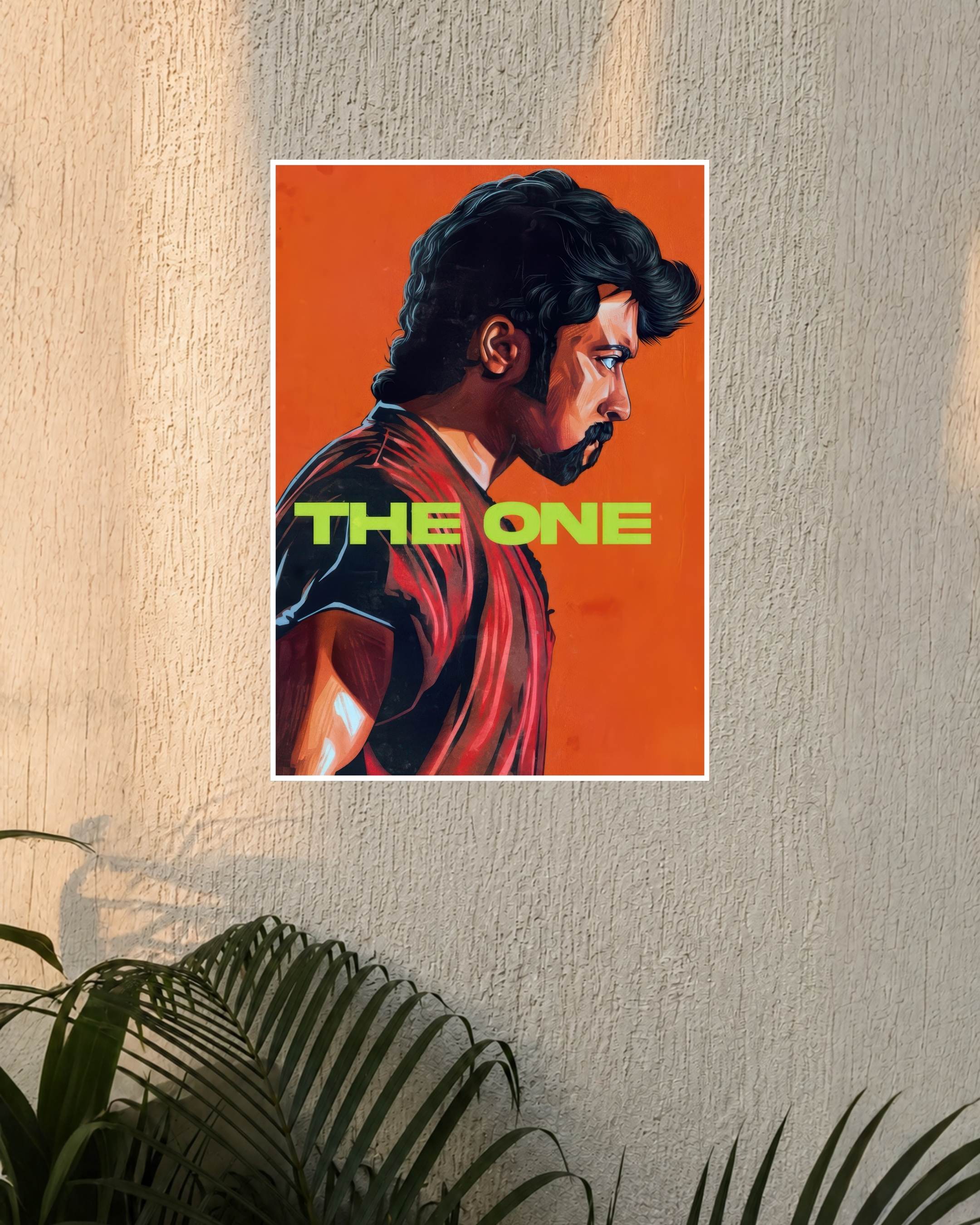 Retro – Suriya "The One" Illustrated Portrait Movie Poster