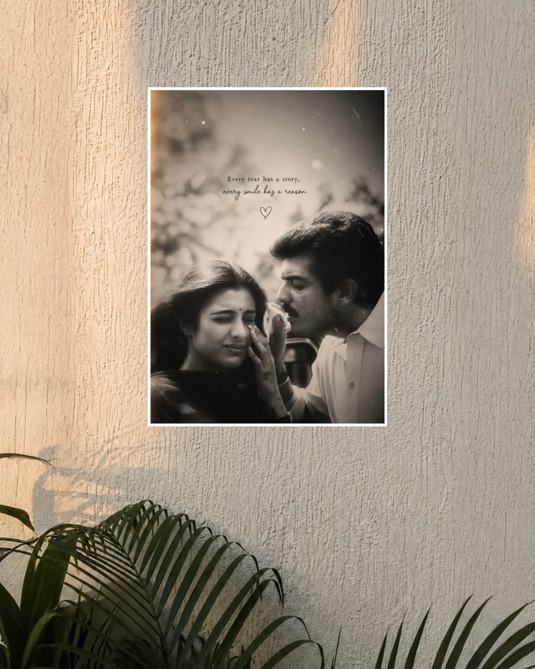 Kandukondain Kandukondain – Ajith & Tabu Romantic Sepia Poster