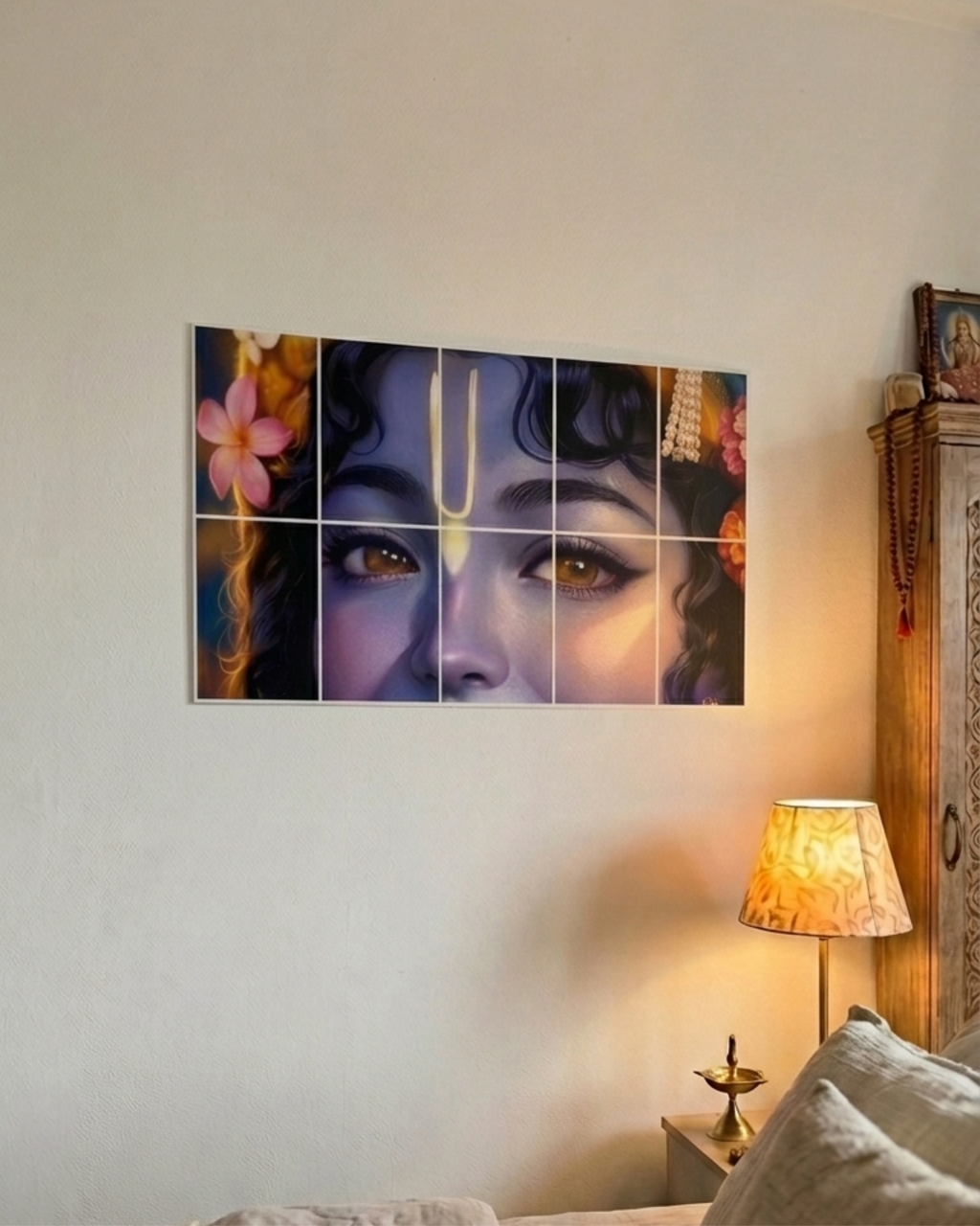 The Divine Gaze — Radha Krishna Set of 10 Posters