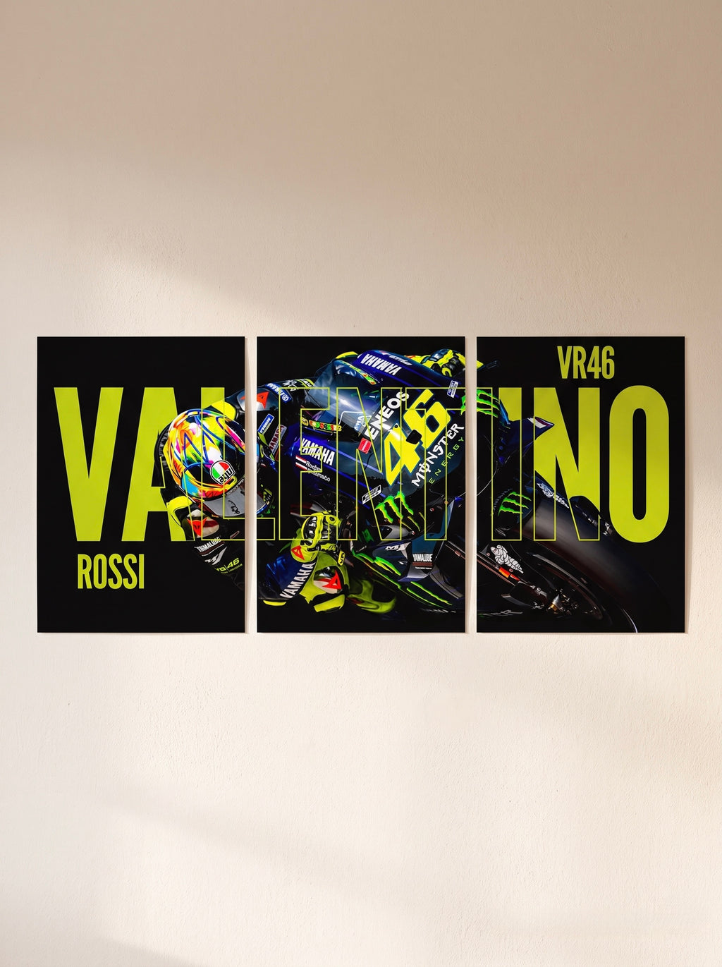 Valentino Rossi VR46 Split Poster - Set of 3