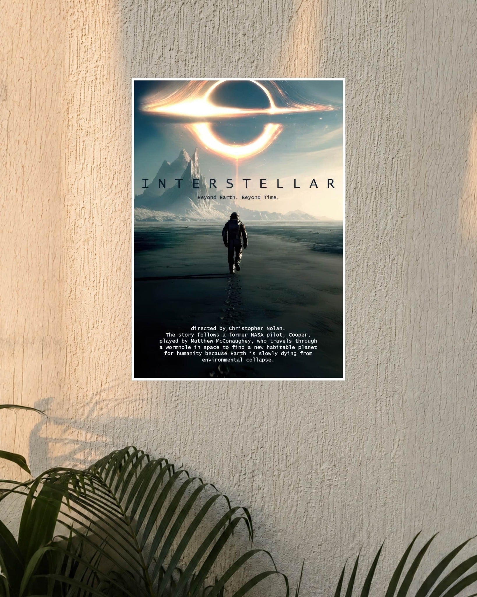 Interstellar Beyond Earth Beyond Time Wall Poster