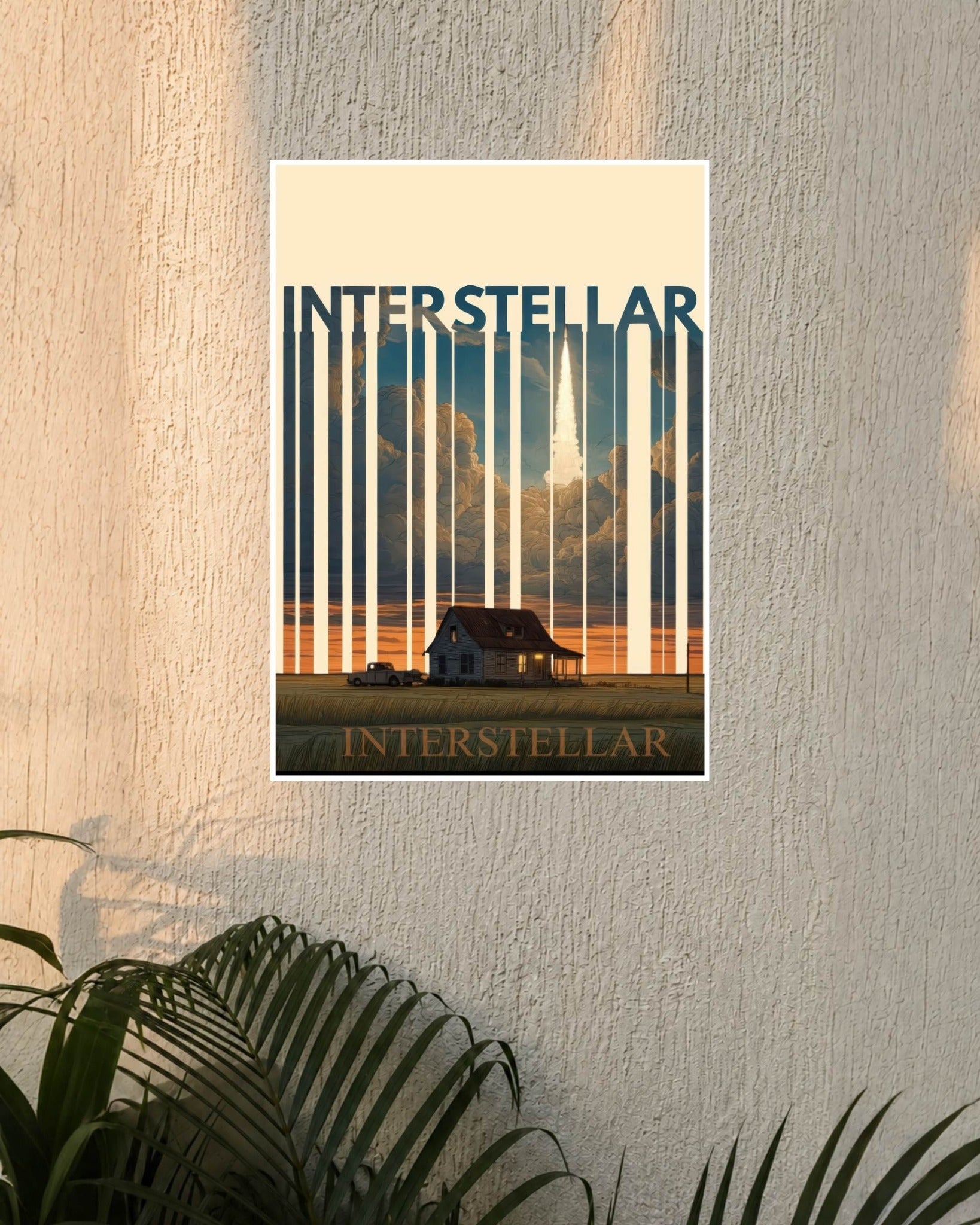Interstellar Launch From Home Wall Poster