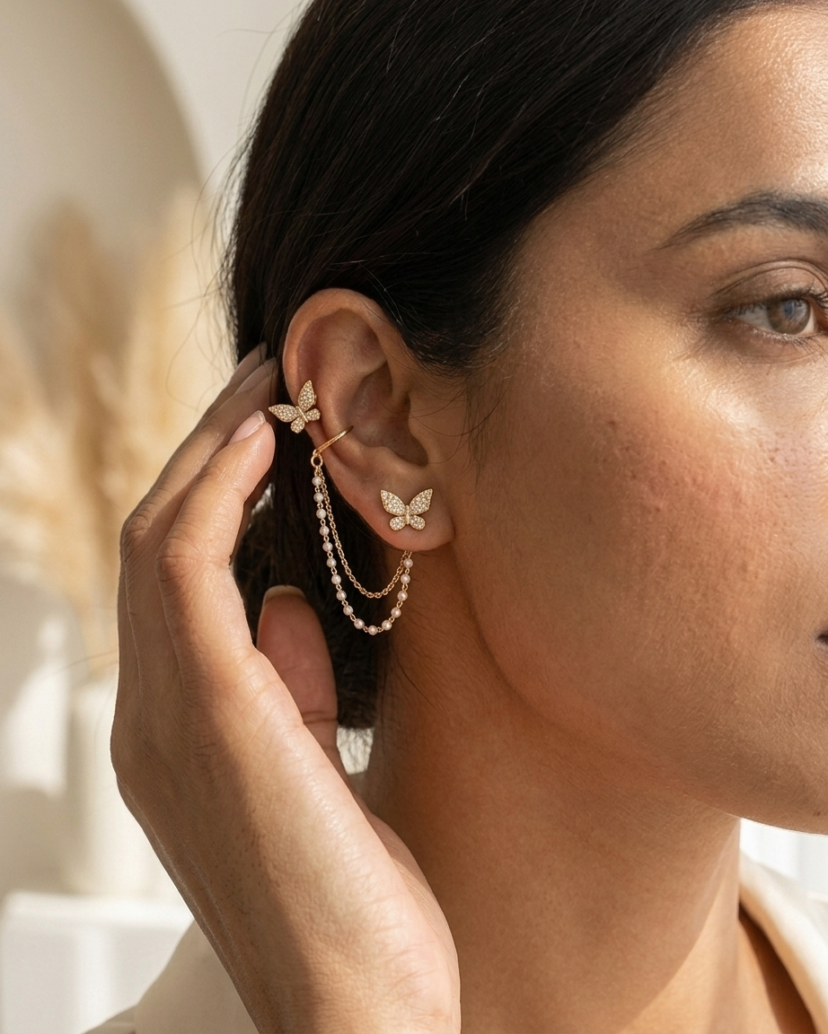 Butterfly Flight Chain Ear Set