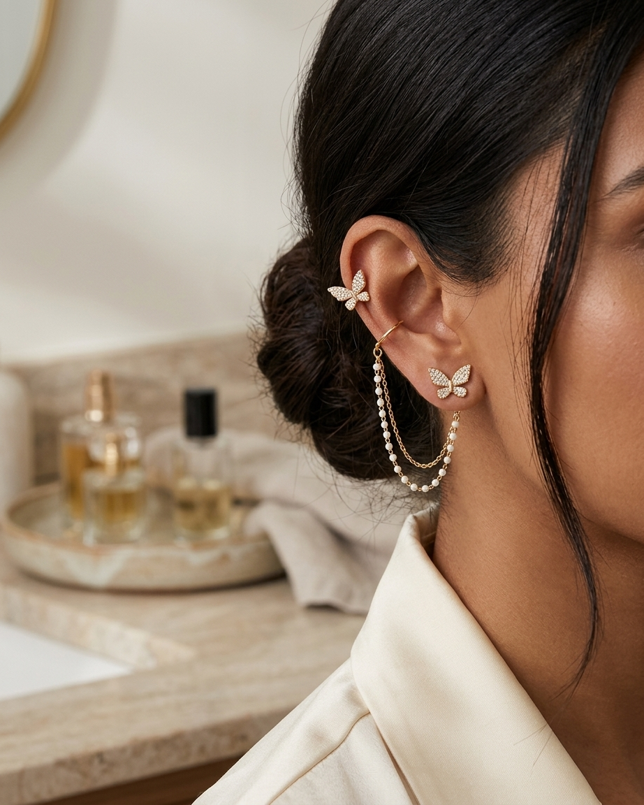 Butterfly Flight Chain Ear Set