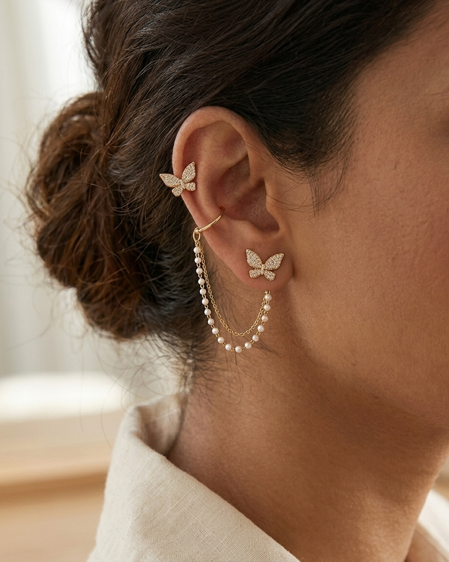 Butterfly Flight Chain Ear Set