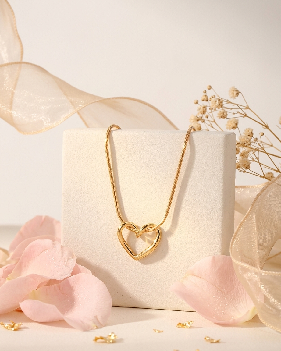 Knotted Heart Necklace