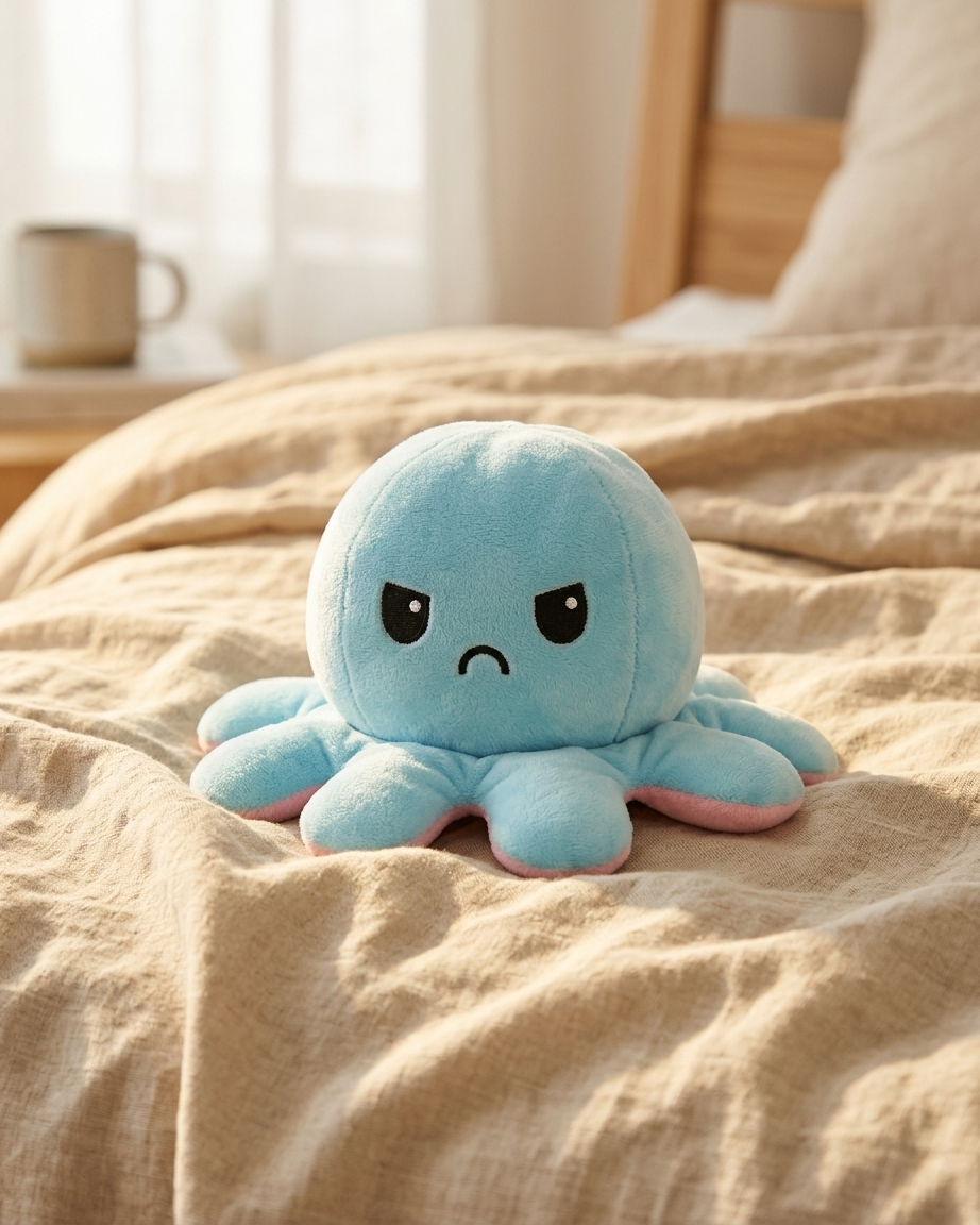 The Mood Octopus — Reversible Double Sided Plushie 🐙
