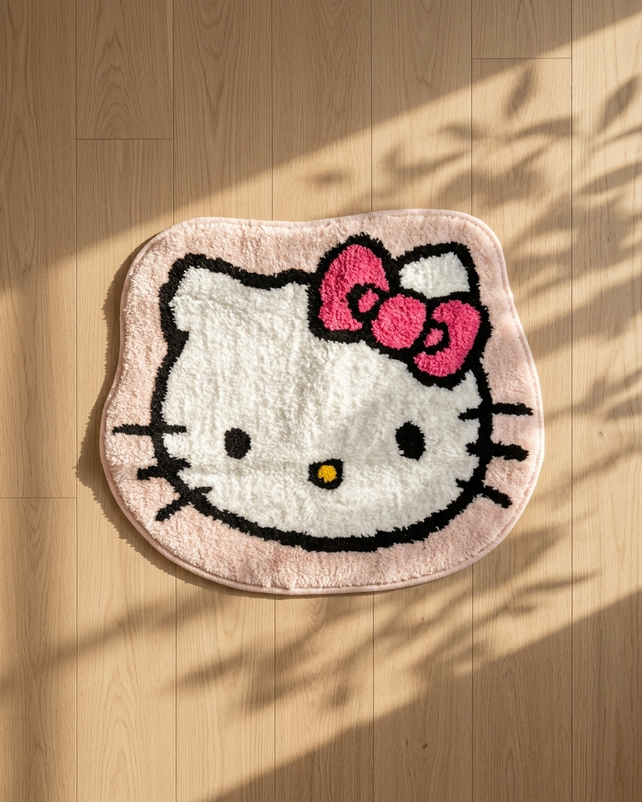 The Kitty Bath Mat — Character Floor Rug 🎀