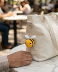 The Bumblebee Keychain — Handmade Crochet Bag Charm 🐝