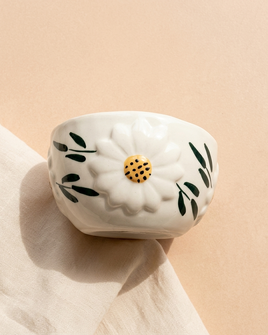 The Daisy Bowl Set — 2 Ceramic Beauties 🌼