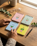 The Plant Gang Notebook Set — Pack of 4 Mini Memo Pads 🌿📓