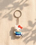 The Kitty Footballer Keychain — Cute Character Keyring ⚽🎀