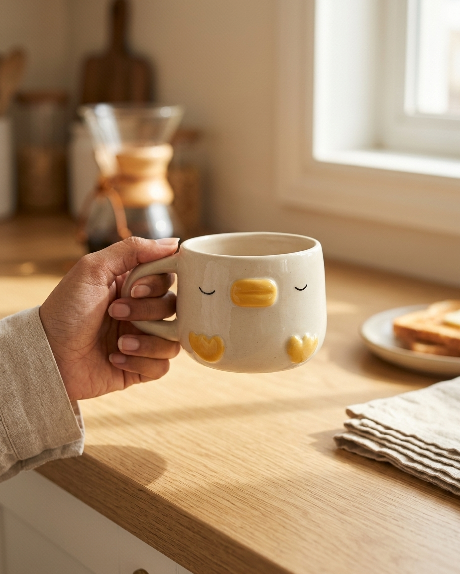 The Chick Mug — Sleepy Ceramic Cutie 🐣