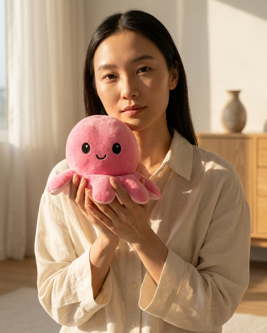 The Mood Octopus — Reversible Double Sided Plushie 🐙