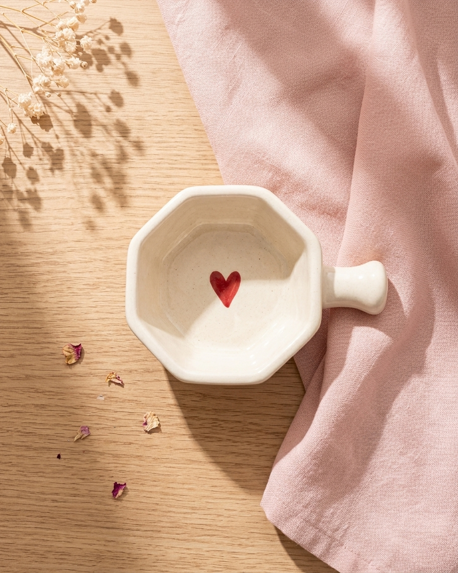 The Heart Pan Set — 6 Ceramic Love Dishes 🫶