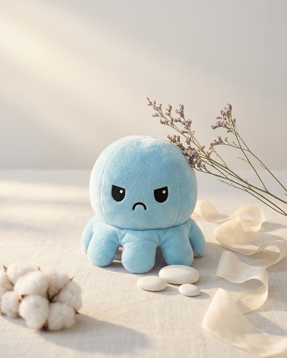 The Mood Octopus — Reversible Double Sided Plushie 🐙