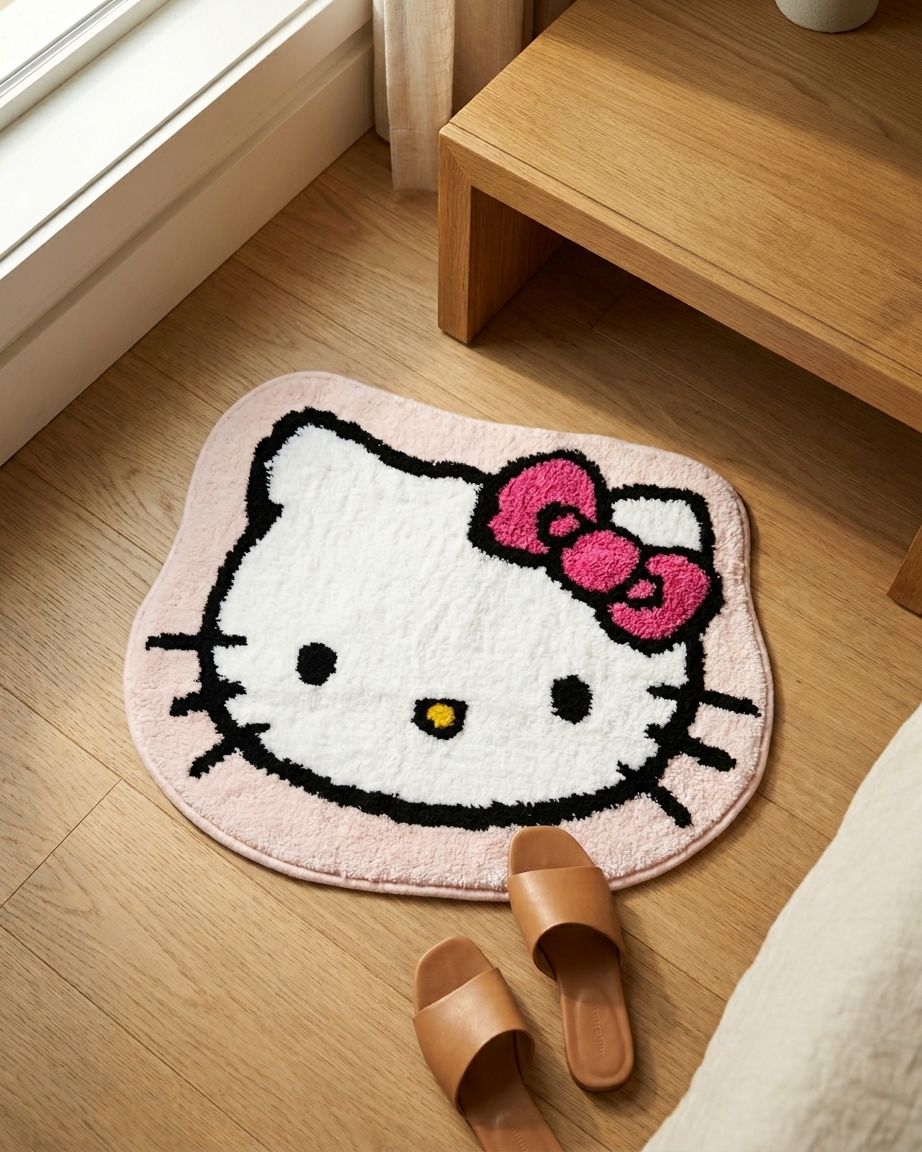 The Kitty Bath Mat — Character Floor Rug 🎀